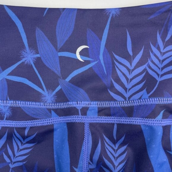 ZYIA ACTIVE Azul Paradise Hi-Rise Capri Legging Sz 2 Leaf Print - Picture 8 of 8